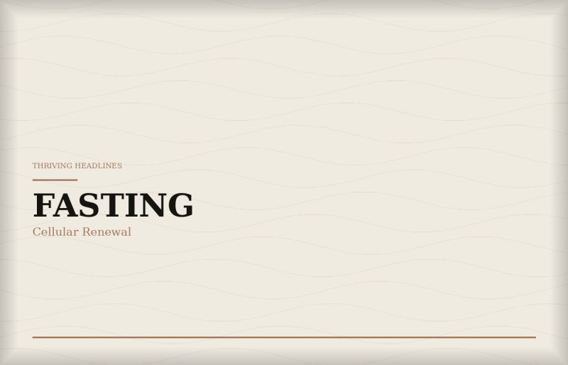 Intermittent fasting and autophagy